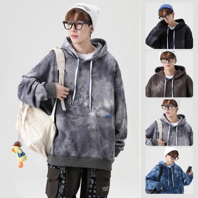 Men′s Vintage Hoodie Oversized Customize 100% Cotton Pullover Sweatshirt Hoodie