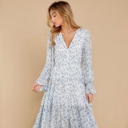 Slim Fitting Women Dress Floral Print Loose Mature Women Casual Maxi Dress Vestidos Clothes Summer Womens Dress
