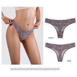 Custom Printed Panties Thong Floral Pattern Girls in Thongs Printed Ice Silk Seamless Briefs