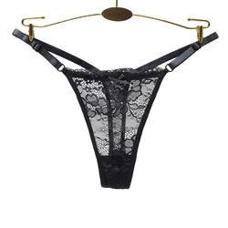 Lace Sexy Briefs Seamless Hollow out Panties Thong Women′s Underwear Thongs for Ladies
