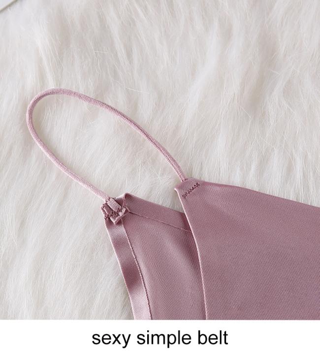 Ladies Seamless Panties Cotton Crotch Invisible Thong Ice Silk Solid Low Waist Seamless Underwear