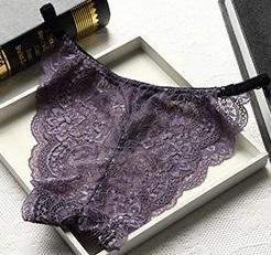 Sexy Lace Underwear Low Waist Transparent Women Panties Ladies Thongs