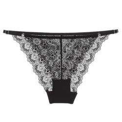 Ladies Sexy Lingerie Adjustable See Through Women Floral Cotton Crotch Sexy Lace Panties