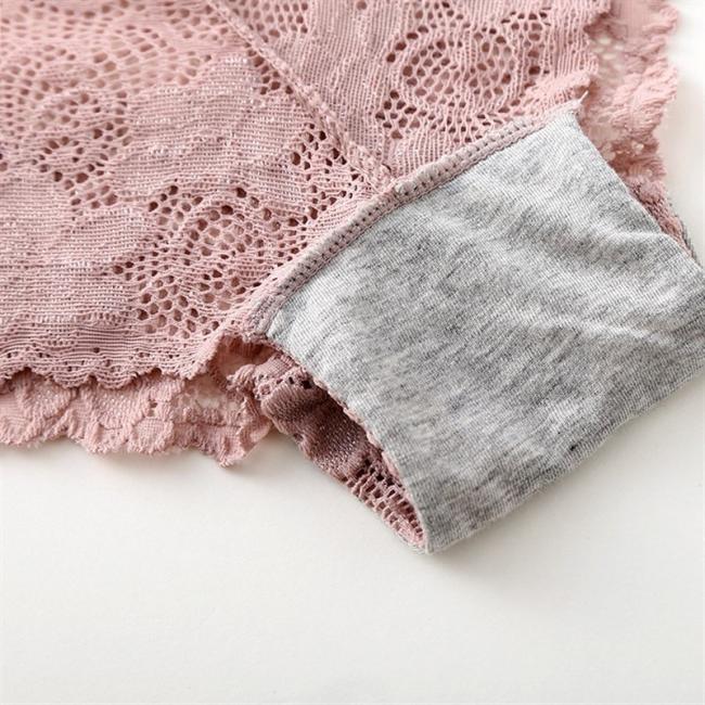 Custom Womens Underwear Ladies Lace Cotton Nylon Spandex Shorty Sexy Lace Panties Women Fashion Cozy