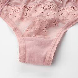 Lace Floral Low-Wasit Panty Women Lace Underwear Thong for Ladies
