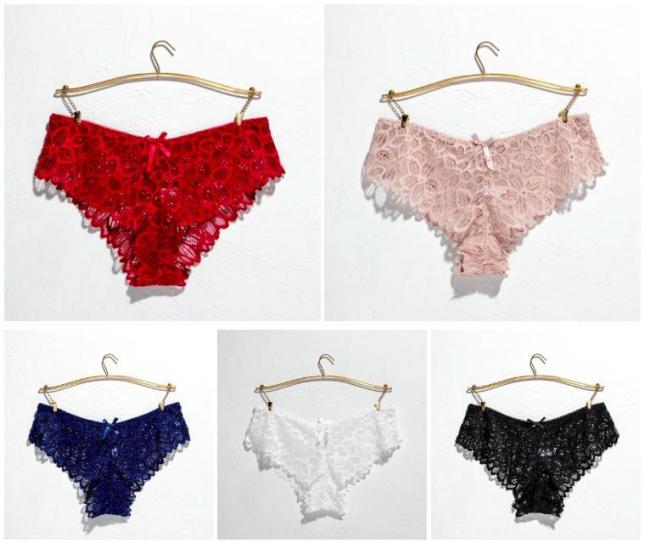 Sexy Lace Panties Soft Breathable Briefs Women Underwear Ladies Panty Transparent Hollow out Underpants Lingerie