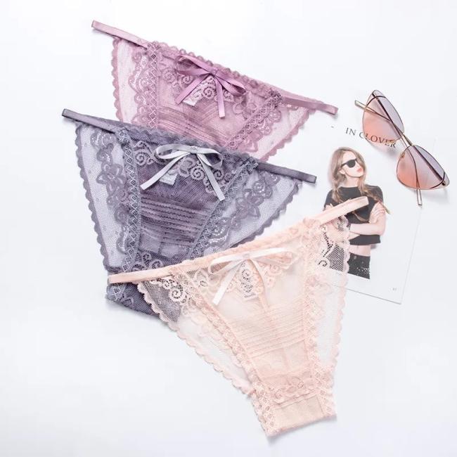 Wholesale Women Underwear Sexy Lingerie Ladies Lace Panties Floral Briefs