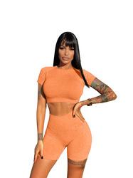 Hot Sale Sports Yoga Clothing Gym Fitness Wear High Waisted Workout Shorts Custom Yoga Set