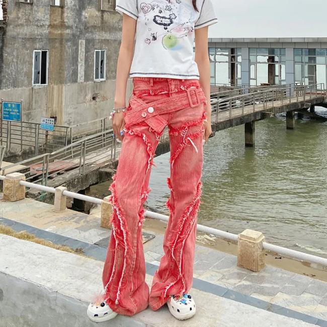 2023 New Style Denim Pattern Fashion 100% Cotton Jeans for Wholesale