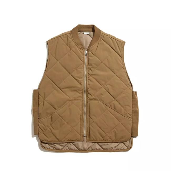 Winter Solid Men′ S Diamond Quilted Zipper Sleeveless Jacket Vest