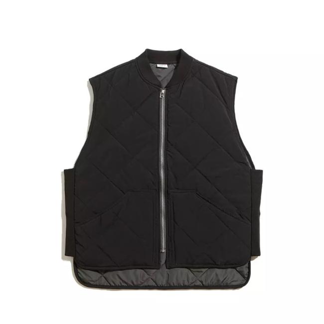 Winter Solid Men′ S Diamond Quilted Zipper Sleeveless Jacket Vest