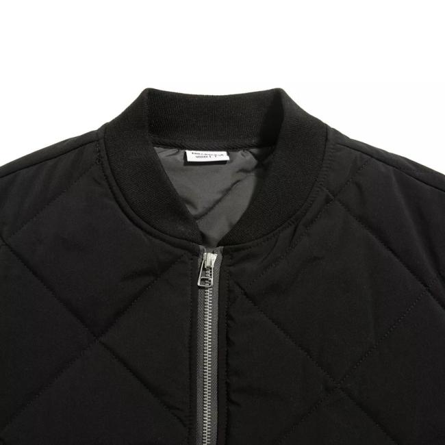 Winter Solid Men′ S Diamond Quilted Zipper Sleeveless Jacket Vest