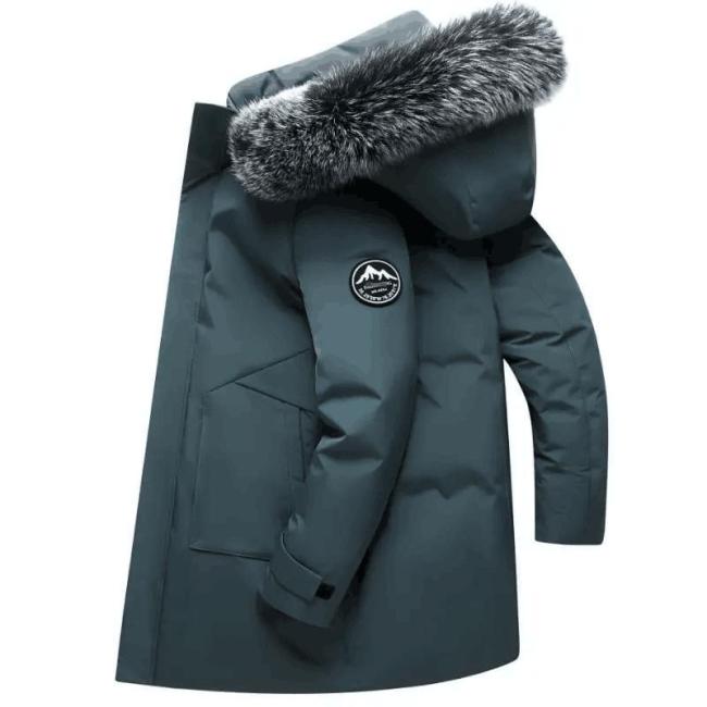 High Quality Waterproof Men′s Duck Down Coats Thick Warm Hooded Black Winter Puffer Jacket Plus Size Men Down Jacket