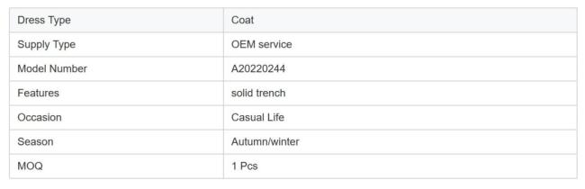 Fall and Winter Woman′s Coats Ladies Jackets Double Cotton Solid Turn Down Collar Long Coats for Women