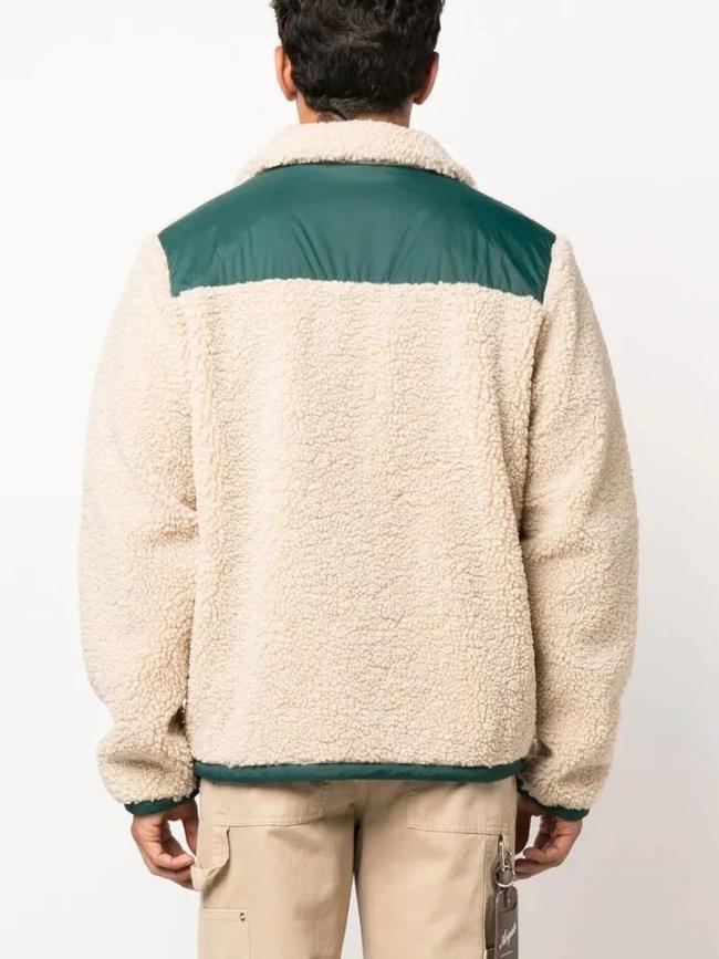 Custom Logo Streetwear Zip up Fleece Teddy Sweatshirt Coat Men′s Winter Teddy Jacket
