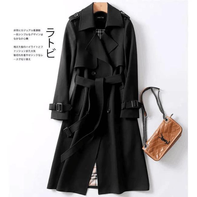 Elegant Light Fashion Korean Style MID-Length Trench Coat for Women 2020 Popular Belted Overcoat for Spring Autumn