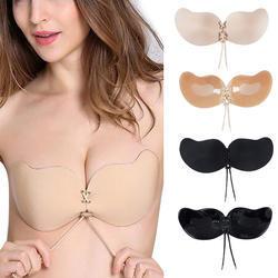 Factory Price Free Sample Bra Girls Cheap Wholesale Push up Adhesive Silicone Women Invisible Bra