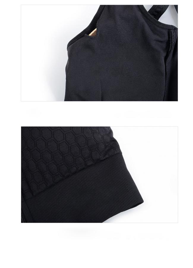Women Sports Bra Front Zip Wear Cottontops Plus Size Yoga Bra