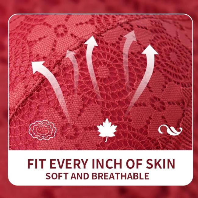 Ltra-Thin Perspective Lace Sexy Bra Spring Summer Winter Gather Bra Plus Size Underwear Bra