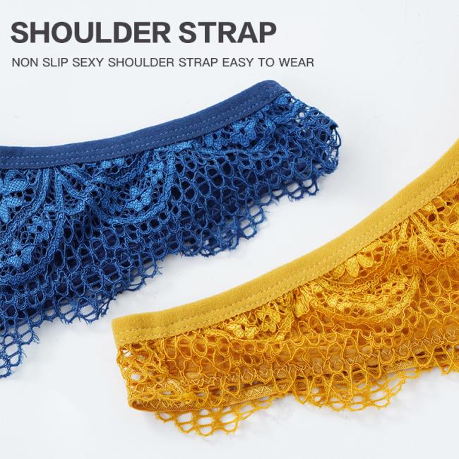 Custom Band Wireless Bratriangle Sexy Lace Underwear Bralette Bra for Woman