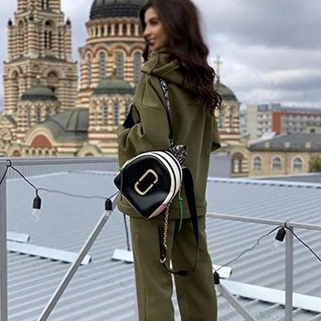 High Quality Women Turn Collar Style Women Tracksuit for Jogging / Casual Women Track Suit
