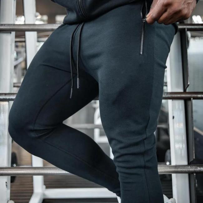 Outdoor Sport Gym Sets Men Sportswear Tracksuits Two Piece Set Hoodies Men′s Fitness Suit