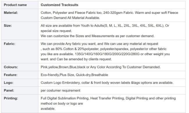 Hip Hop Custom Logo Men Tracksuits 2023 Slim Fit Premium Quality Newest Style Men Tracksuit Embroidery
