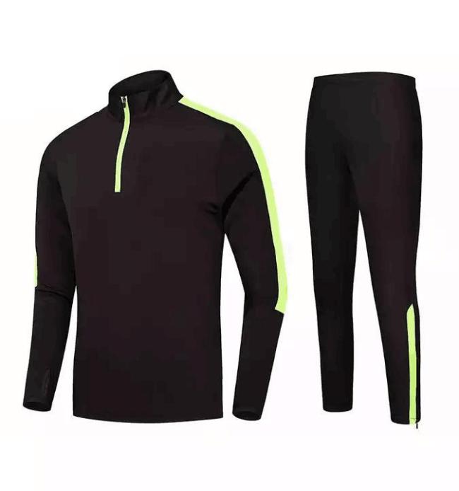 Custom Soccer Tracksuit Jacket Sport Training Tracksuit Quick Dry Men 2 Piece Set Football Jacket