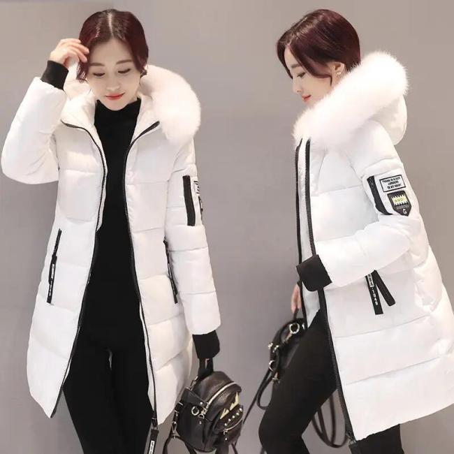 Women Winter Cotton Coat Fur Collar Jackets Fashion Blazer Winter Padded Parka Clothes Bomber Jacket for Women