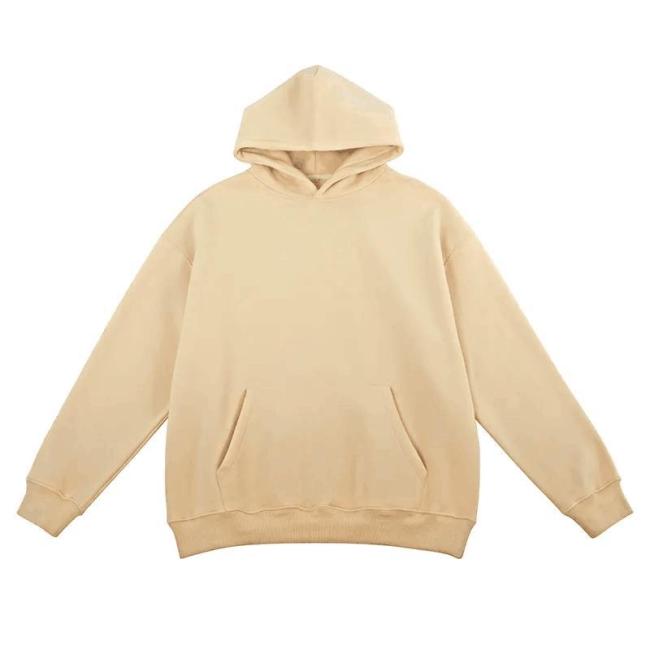 High Quality Heavy Weight Cotton Stringless Blank Hoodie Custom Men Streetwear OEM Logo Custom Hoodie