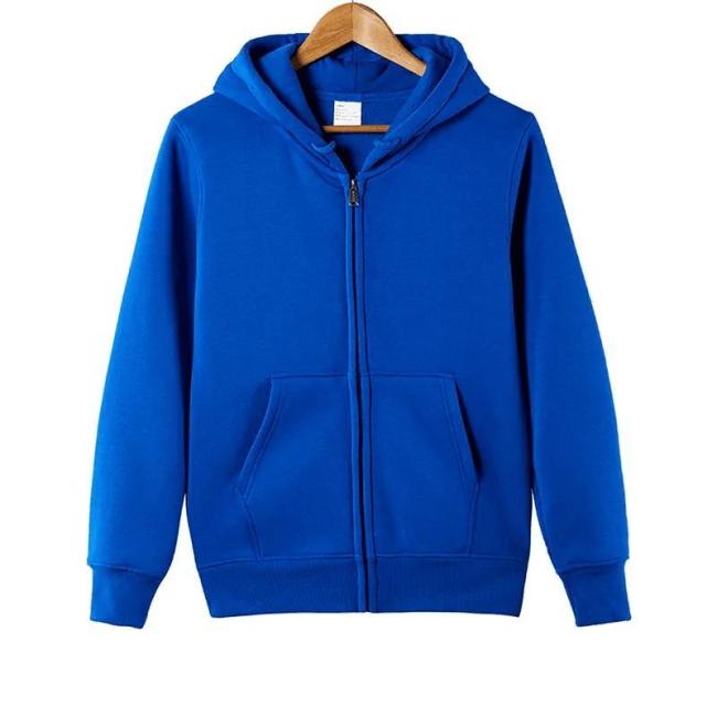 Wholesale Plus Size Men′s Hoodies Full Zip up Custom Print Logo Hoodie for Man and Women