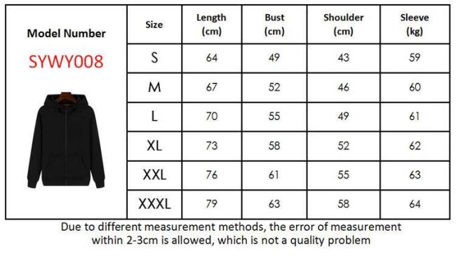 Wholesale Plus Size Men′s Hoodies Full Zip up Custom Print Logo Hoodie for Man and Women
