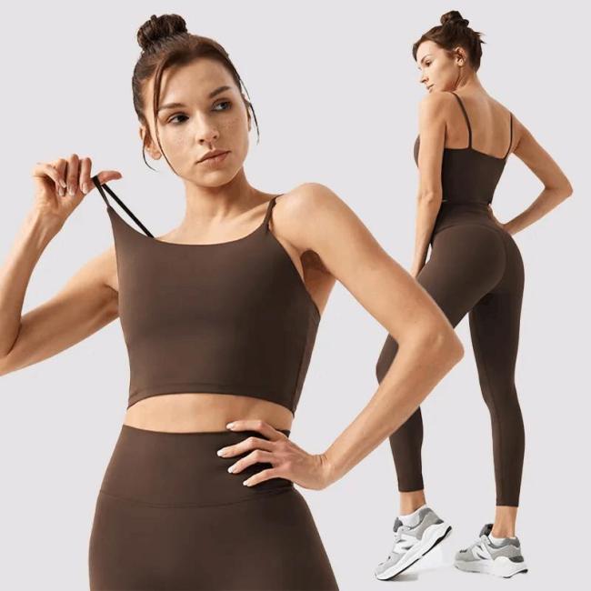 2023 Sportswear Ladies Gym Wear 2 Piece Fitness Yoga Set High Quality Women Custom Logo Gym Set