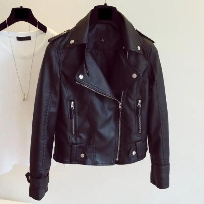 Leather Jacket Winter and Autumn Fall Apparel Clothes for Women Cardigan Blazer Jacket Blazers Ladies Coats