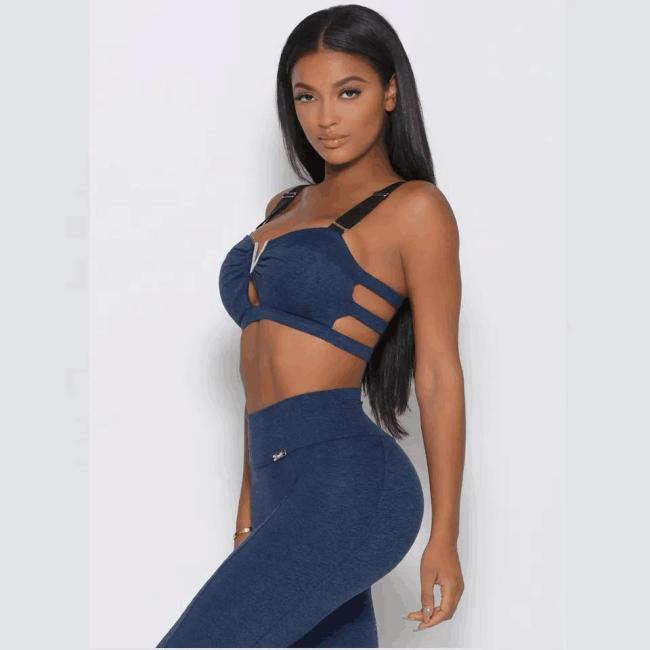 Wholesale 3 Piece Sportswear Long Sleeve Crop Top Pant Yoga Workout Set Women Clothing Active Wear Gym Fitness Sets