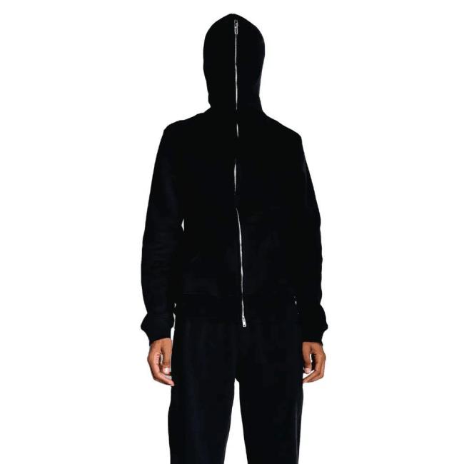 Mens Hoodies Custom Logo on Face Chest Embroidery Design Slim Body Heavy Weight Hoodies Men Full Zip up Hoodie