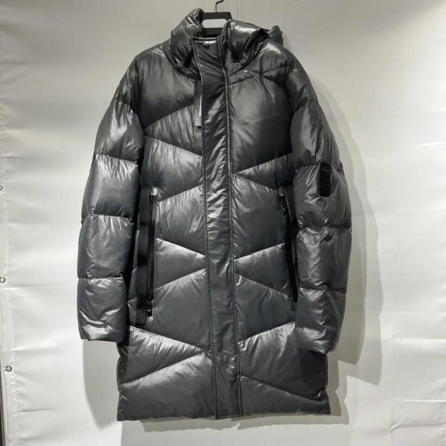 High Quality Fashion High Street Cotton or White Duck Down Filling Hoodie Puffer Jacket for Men Parka Coat