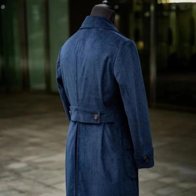 Men′s Clothing Formal Corduroy Coat Designer Suit for Men