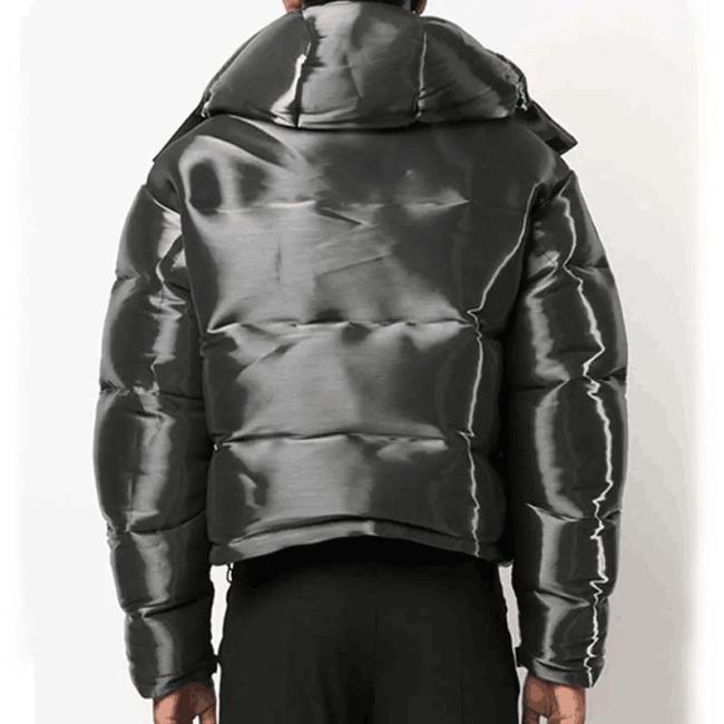 OEM Custom Wholesale Reflective Nylon Men′s Metallic Custom Winters Bubble Coat Logo for Shiny Men Padded Down Puffer Jacket