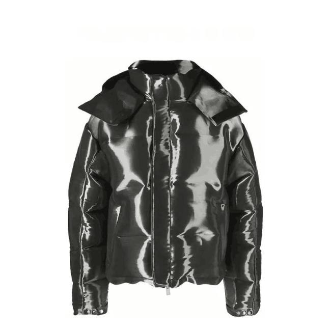 OEM Custom Wholesale Reflective Nylon Men′s Metallic Custom Winters Bubble Coat Logo for Shiny Men Padded Down Puffer Jacket