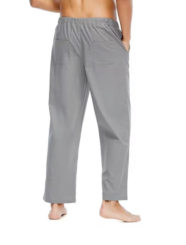 Men′s Casual Linen, Cotton and Linen Trousers
