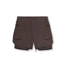 Wholesale 2022 New Running Shorts Men 2 in 1 Double-Deck Quick Dry Sport Shorts Fitness Jogging Workout Shorts