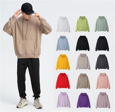 China Solid Color Business Casual Hoodie Heavy Weight Wool Circle Hoodie for sale
