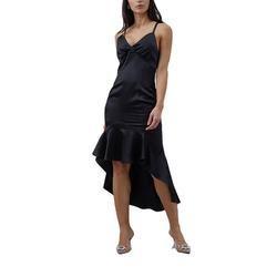 China Women Silk Slip Dress Elegant Customized Asymmetric Backless Dresses for sale