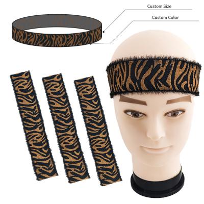 China wholesale elastic custom color logo and width custom embroidery yoga sport terry cloth headband for sale