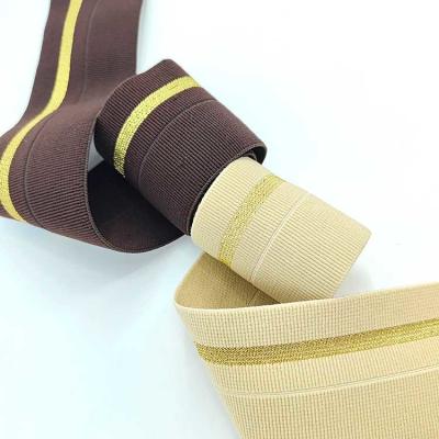 Fast Delivery Elastic Belt No Buckle Web Band Stretchable Edge Band Jacquard Waistband for Ladies
