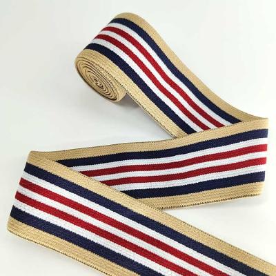 China Stripe Material Sports Elastic Band Webbing Custom Spandex Band for sale
