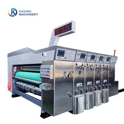 China Fully Automatic Carton Box Die Cutting Machine With 5 Colors Printer And Slotter for sale