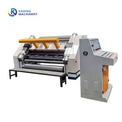 China Corrugated Steam Heating Fingerless Single Facer Machine 1400mm Width Corrugated Paper for sale