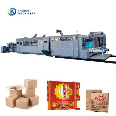China Impresora de alimentación de borde de plomo de flexo Slotter Vibrating Stacker para la caja de pizza en venta